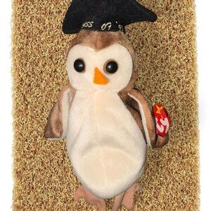 TY Wise the Owl Beanie Baby #retro #teddybear #collectable